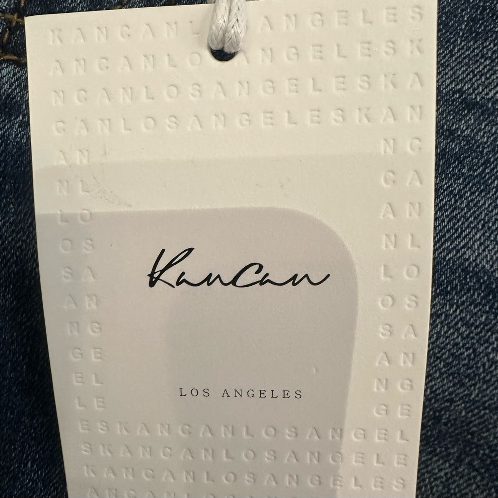 KanCan Dark Blue Distressed Ankle Jeans - Picture 6 of 6